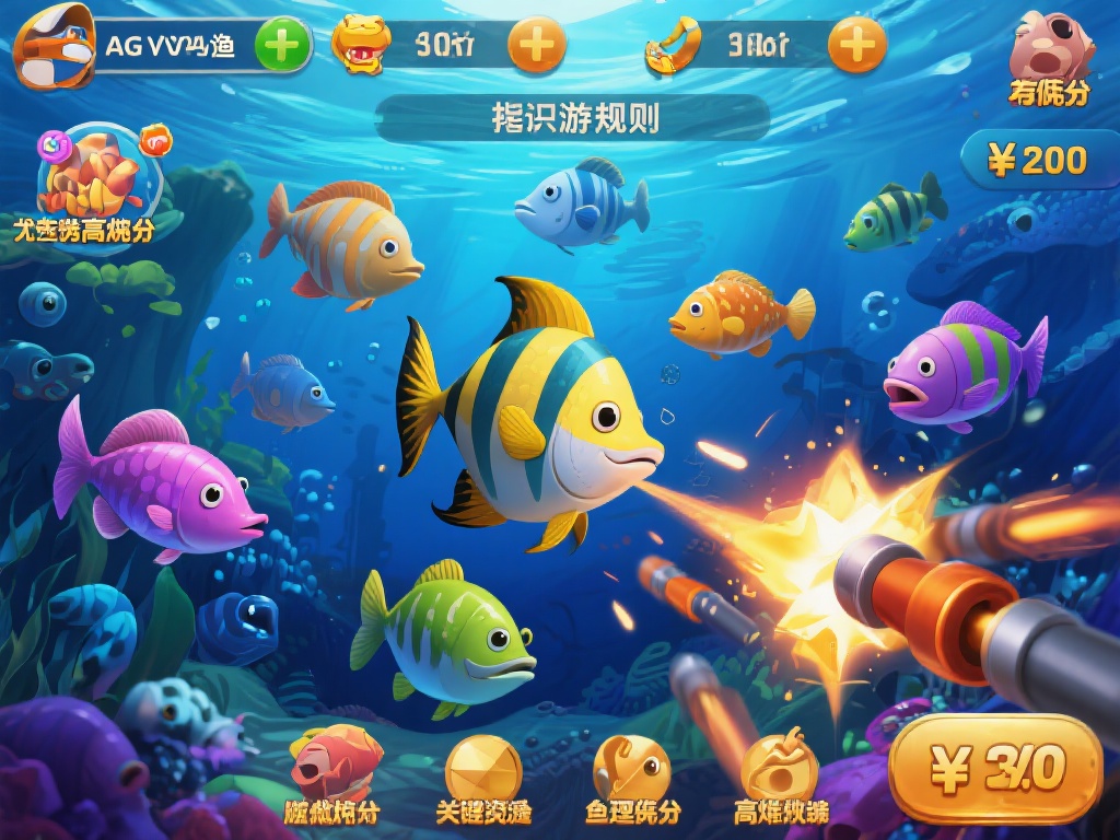 熟悉游戏规则和鱼类分值
在AG亚游捕鱼游戏中，不